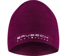Kepurė Brubeck HM10180 Dvisluoksnė vilnonė skrybėlė unisex EXTREME WOOL plum S/M