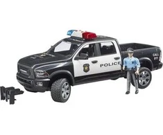 Bruder – policijos avinas su policininku ir šviesos ir garso moduliu (02505)