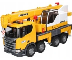 Bruder – Scania Super 560R Liebherr kranas su šviesa ir garsu (03571)