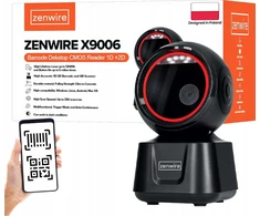 Brūkšninių kodų skaitytuvas Zenwire Brūkšninių kodų skaitytuvas QR skaitytuvas 1D 2D USB laidinis stacionarus EAN GS1 Zenwire X9006