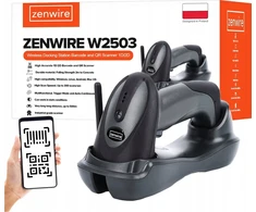 Brūkšninių kodų skaitytuvas Zenwire QR 1D 2D brūkšninių kodų skaitytuvas su USB prijungimo stotele BELAIDIS Zenwire W2503
