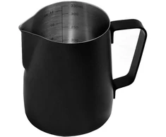 Pieno plakiklis METALINIS juodas pieno ąsotis 350 ml BRUNBESTE BB-2209
