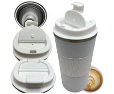 Brunbeste Termo puodelis na kawę herbatę napoje termos balta matinė 500ML BRUNBESTE BB-3573