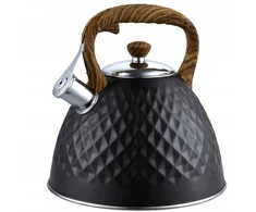Brunbeste Virdulys na gaz plieno su gwizdkiem duży 3.0L indukcija juoda matinė BRUNBESTE BB-2418