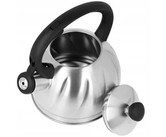 Brunbeste Virdulys na gaz plieno su gwizdkiem 1.8L indukcija sidabrinė BRUNBESTE BB-2385