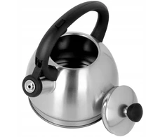 Brunbeste Virdulys na gaz plieno su gwizdkiem 1.8L indukcija juoda satynowy BRUNBESTE BB-2434