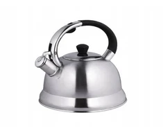 Brunbeste Virdulys na gaz plieno su gwizdkiem duży 2.7L indukcija sidabrinė BRUNBESTE BB-2425
