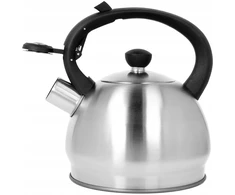 Brunbeste Virdulys na gaz plieno su gwizdkiem 1.8L indukcija juoda satynowy BRUNBESTE BB-2434