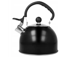 Brunbeste Virdulys plieno su gwizdkiem 2L indukcija gaz juoda matinė BRUNBESTE BB-2404