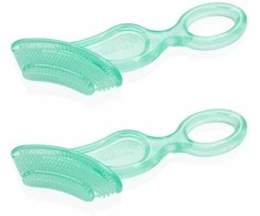Brushbaby -Baby Kramtomojo dantų šepetėlio dantukas vaikams 10-36m 2 vnt.
