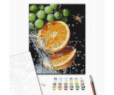 BRUSHME dažai pagal skaičius, 40x50 cm, sultingas derinys, 1 vnt., dėžutėje