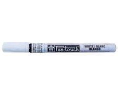 Bruynzeel Sakura Žymeklis „Pen-touch Extra Fine“, baltas, „Sakura“