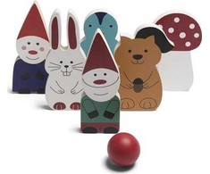 Bs Toys Medinis žaidimas boulingas Miško draugai