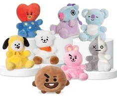 Line Friends BT21 - pliušinis talismanas 13 cm TATA Palm Pals