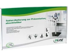 Budėjimas InLine Tablečių saugos lentyna - aliuminio universalus naudojimas uždarytas - nuo 7.9 "- 10.1" (23166B)