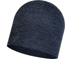 Mėlyna BUFF MERINO MIDWEIGHT BEANIE MELANGE NIGHT Mėlynas