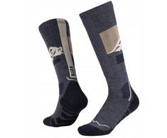 Kojinės Buff MERINO HW OVER THE CALF SOCKS HWO1 NIGHT Mėlynas L