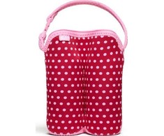 BUILT Bottle Buddy Du butelių krepšys su laikikliu (Baby Rožinė Mini Dots)