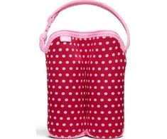 BUILT Bottle Buddy Du butelių krepšys su laikikliu (Baby Rožinė Mini Dots)