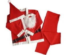 Bulinex Santa kostiumas 5-gabalas raudonas dydis XL (39 -252)