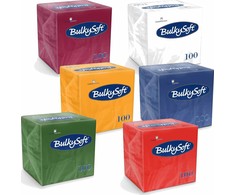 Bulky Soft servetėlės 24x24 cm 2 sluoksnių celiuliozinės žalia (100), žalia (32459)