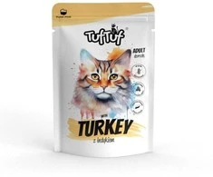 TufTuf Kačių Maistas - TUF TUF Kalakutienos Drėgnas Kačių Maistas 100g Be Cukraus Be Glitimo Be Grūdų