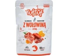 TufTuf Šunų Maistas - TUF TUF Smulkinta Jautiena su Moliūgu 100g Be Glitimo