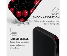 BURGA Cherrybomb tvirtas „Magsafe“ dėklas, skirtas iPhone 16