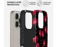 BURGA Cherrybomb tvirtas „Magsafe“ dėklas, skirtas „iPhone 16 Pro“