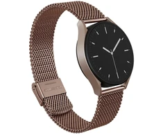 BURGA Metal Mesh Elegance universalus 22 mm laikrodžiams (rožinio aukso spalvos)