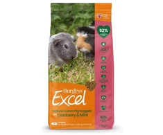 Burgess „Excel“ suaugusių jūrų kiaulyčių ėdalas su spanguole ir mėtomis 1,5kg