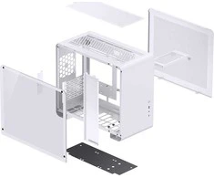 Jonsbo U4 Mini, grūdintas stiklas - baltas