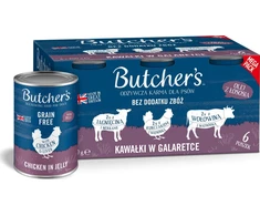 Šunų Maistas - BUTCHER'S Original Mega Pack Mix Pieces in Jelly 6 x 400g
