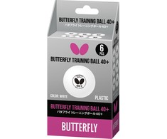 Butterfly Stalo teniso kamuolys BUTTERFLY MOKYMO Balta - 6 vnt.