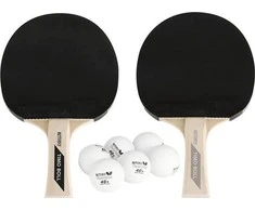 Ping teniso lazdų rinkinys Butterfly Boll 2 rankos, 6 kamuoliukai