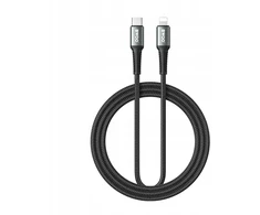 BWOO Pintas laidas USB-C – Lightning 2m 30W juodas