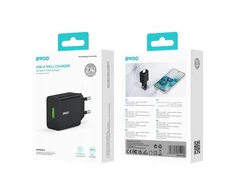 Įkroviklis Bwoo (CDA249) (1xUSB 2.4A) juodas