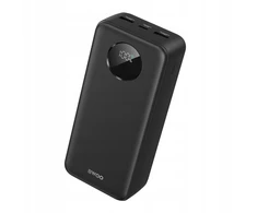 Išorinė baterija POWER BANK Bwoo (BO-P64) 30000mAh (2xUSB; 1xUSB-C; 22,5W) juoda
