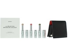 Oranžinis Byredo rinkinys: Colour Stick daugiafunkcis akių šešėlių pieštukas 509 Solar Flare 3,5 g + Colour Stick daugiafunkcis akių šešėlių pieštukas 509 Kumato Face 3,5 g + Colour Stick daugiafunkcis akių šešėlių pieštukas 509 Flower Play 3,5 g + Byredo GWP odinė rankinė
