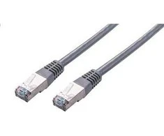 C-TECH kabelis patchcord Cat5e, FTP, pilkas, 15m