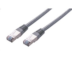 C-TECH kabelio pataisos laidas Cat5e, FTP, pilkas, 0,5 m