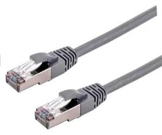 C-TECH kabelio pataisos laidas Cat6a, S/FTP, pilkas, 0,5 m
