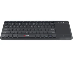 C-Tech klaviatūra C-TECH WLTK-01 universali RF belaidė klaviatūra čekų, slovakų kalba, juoda
