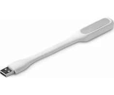 C-TECH USB nešiojamojo kompiuterio lempa UNL-04, lanksti, balta