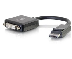 Adapteris AV C2G C2G 8in DisplayPort to DVI-D Adapteris - DP to DVI D Adapteris - Juodas - M/F - Videoadapter - DisplayPort (M) zu DVI-D (W) - Juodas