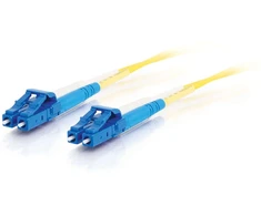 C2G LC-LC 9/125 OS1 Duplex Singlemode PVC Fiber Optic Cable (LSZH) – Perjungimo kabelis - LC vienmodis (M) į LC vienmodis (M) - 3 m - 3 m - Šviesolaidis - Duplex - 9/125 mikrometrų - OS1 - be halogenų - Geltonas (85606)
