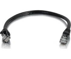 C2G Patchcord Cat.6, U/UTP, juoda, 0.5m (83405)