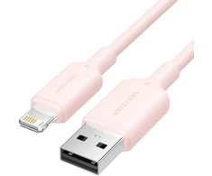 CABLE USB2.0 TO LIGHTNING/1M Rožinis LAMPF VENTION