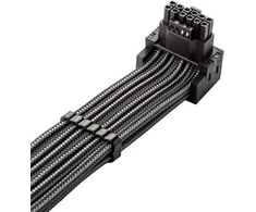 CableMod C-Series Pro Bridged Connection Cable – Variant A, 90°, 16-Pin to 4×8-Pin PCIe, carbon