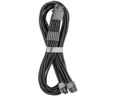 CableMod C-Series Pro ModMesh 12V-2×6-Cable, Sleeved, 16-Pin to 2x 8-Pin, for Corsair Type 4 ir 3 PSUs – juodos spalvos, 60cm